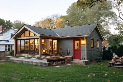 Extension maison économique.